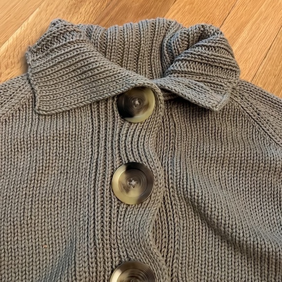 Pure Handknit Heavy Bulky Poncho Cape size S/M - Picture 4 of 7